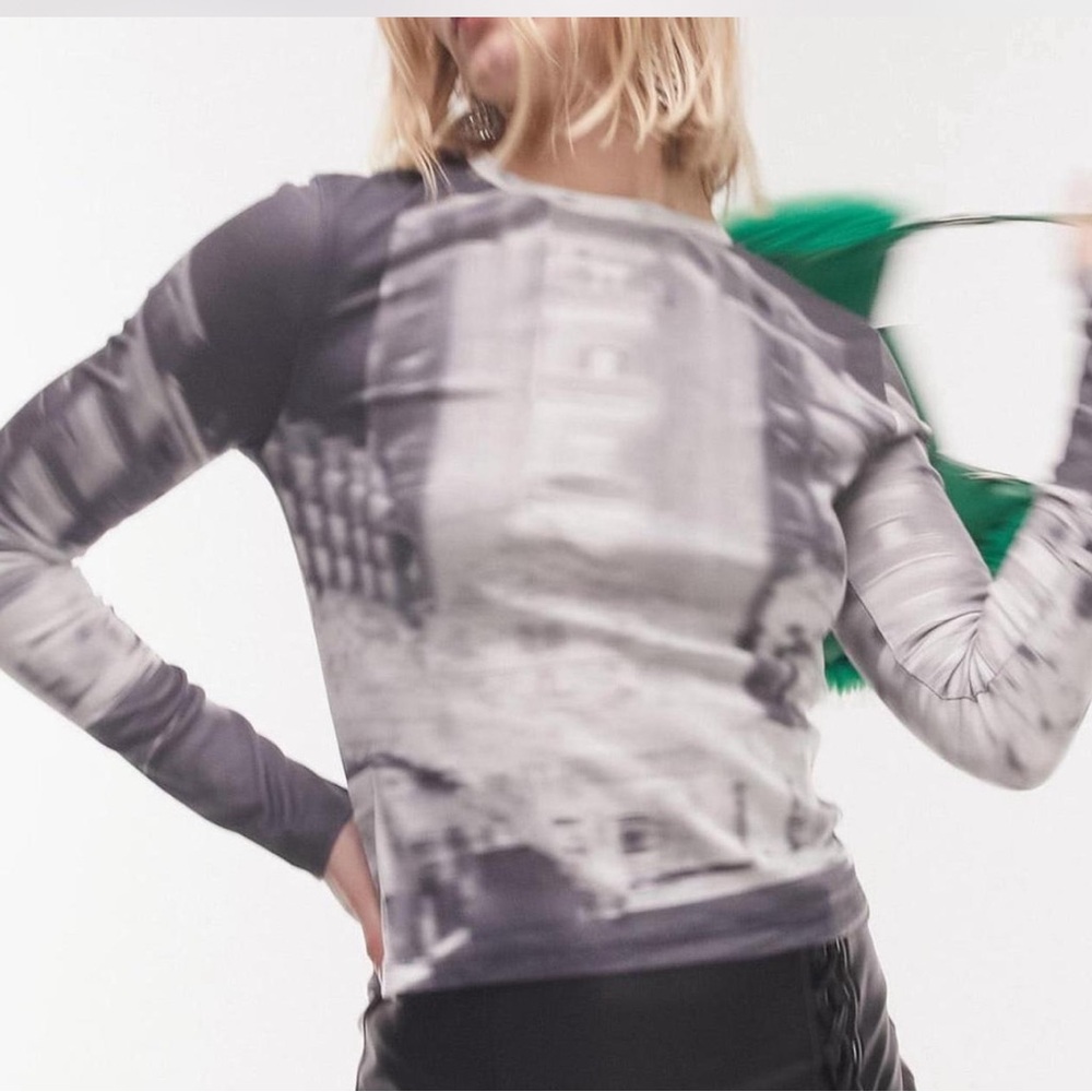 Topshop Cuiry Image Shirt